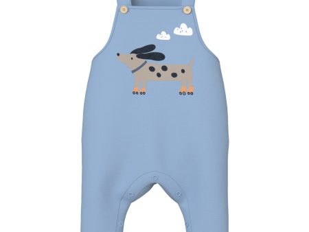 Name It Cerulean Dog On Wheels Vonne Sweat Overall For Sale