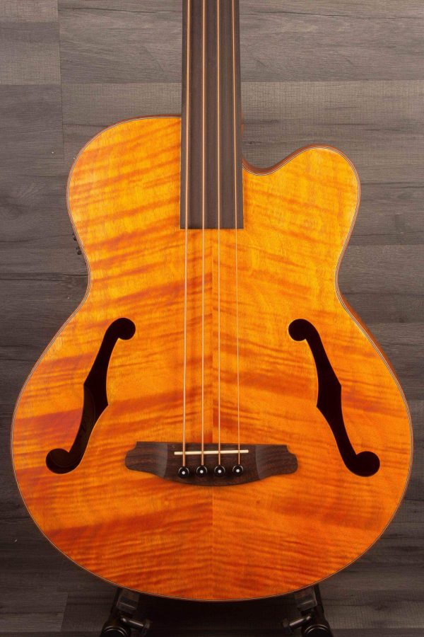 Aria FEB F2 FL Fretless Acoustic Bass Natural For Cheap