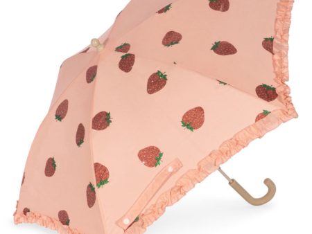 Konges Sløjd Strawberry Glitter Frill Umbrella Online