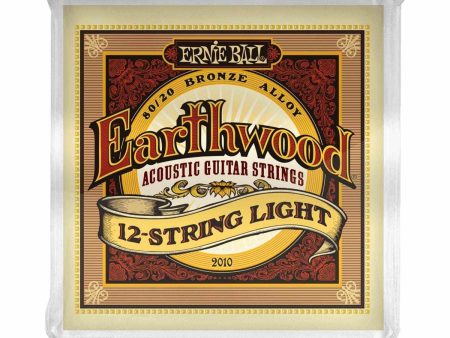 Ernie Ball 2010 Earthwood 12 String Bronze Acoustic Guitar Strings Light Online Hot Sale