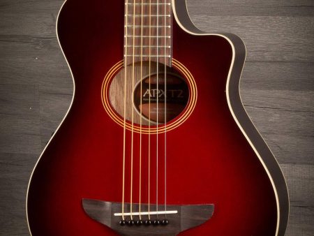 Yamaha APXT2 Dark Red Burst Travel Guitar For Discount