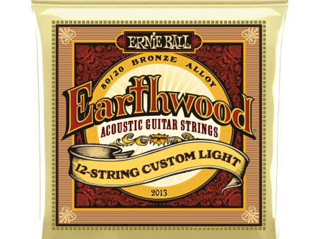 Ernie Ball 2013 Earthwood 12 String Bronze Acoustic Guitar Strings Custom Light Cheap