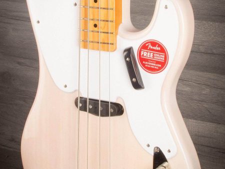 Squier Classic Vibe  50s Precision Bass Guitar in White Blonde Online Sale