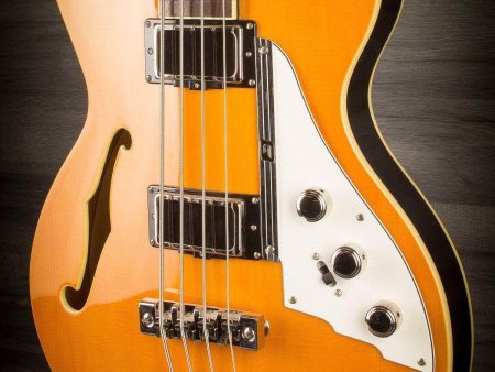 Duesenberg Starplayer Bass Guitar - Trans-Orange (Incl. Hard Case) Discount