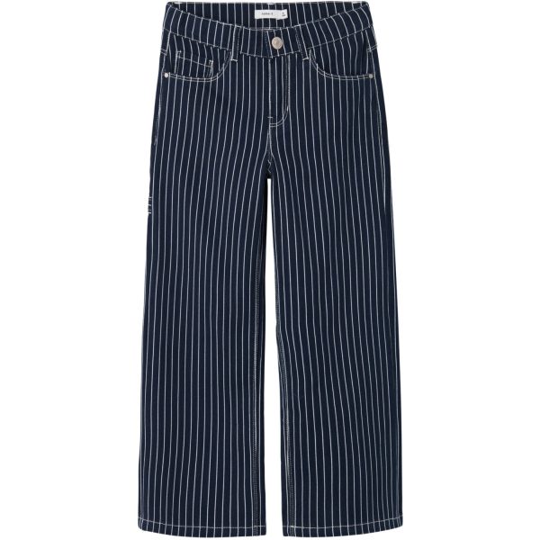 Name It Navy Blazer Rose Wide Twill Stripe Pants Online Sale