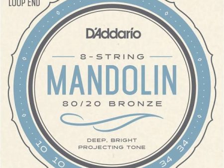 D Addario EJ62 80 20 Bronze Mandolin Strings, Light, 10-34 Cheap