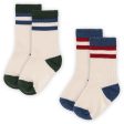 Konges Sløjd Multi Stribe 2 Pack Rib Socks Discount