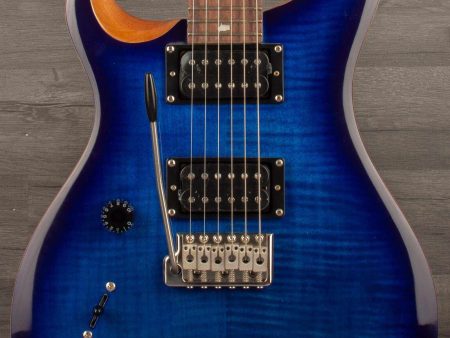 *B Stock -PRS SE Custom 24 - Faded Blue Burst - Left Handed Online Sale