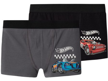 Name It Lava Smoke Deep Hot Wheels 2-pack Boxer Shorts on Sale