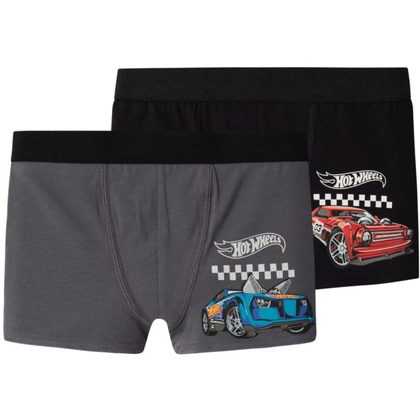 Name It Lava Smoke Deep Hot Wheels 2-pack Boxer Shorts on Sale