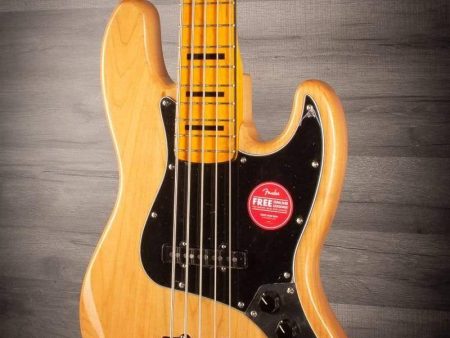 Squier Classic Vibe  70s Jazz V Bass Guitar - Natural Fashion