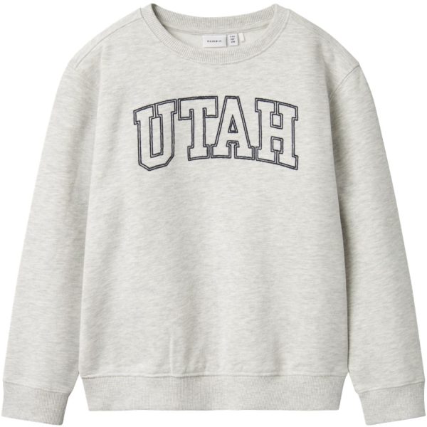 Name It Light Grey Melange Taloy Regular Sweatshirt Fashion