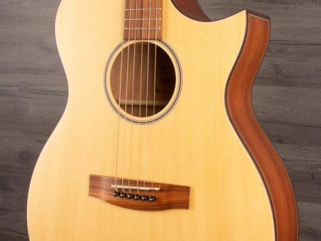 Aria 101CE MTN Electro-Cutaway Acoustic Guitar Natural Online Sale