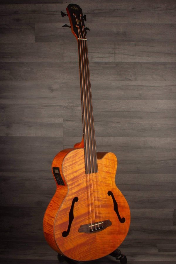 Aria FEB F2 FL Fretless Acoustic Bass Natural For Cheap