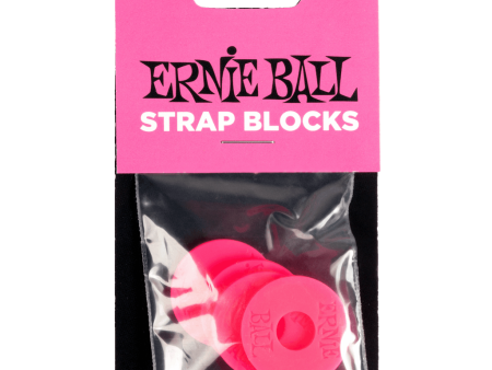 Ernie Ball Strap Blocks - Pink Hot on Sale