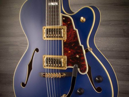 D Angelico Deluxe 175 Matte Royal Blue on Sale