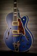 D Angelico Deluxe 175 Matte Royal Blue on Sale