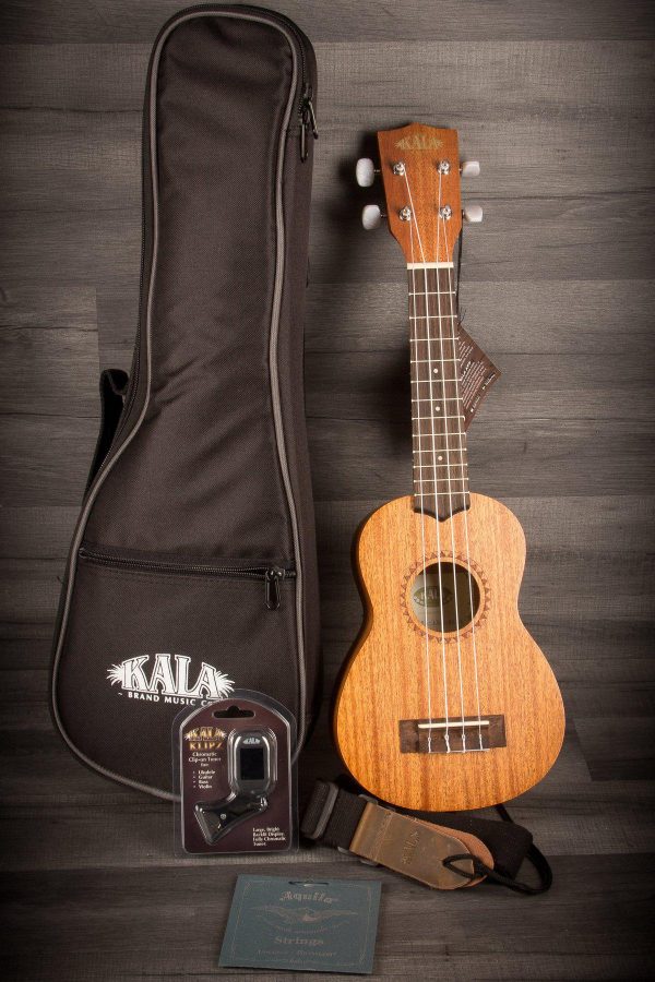 Kala KA-15S Mahogany Soprano Ukulele Bundle Sale