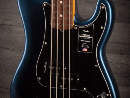 Fender American Professional II Precision Bass Guitar, Maple Neck - Dark Night Online now