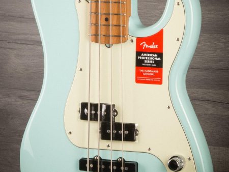 Fender Limited Edition American Professional Precision Bass Guitar - Roasted Daphne Blue For Sale