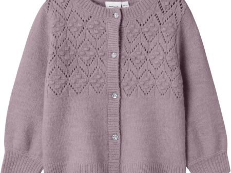 Name It Elderberry Batrille Knit Cardigan Hot on Sale