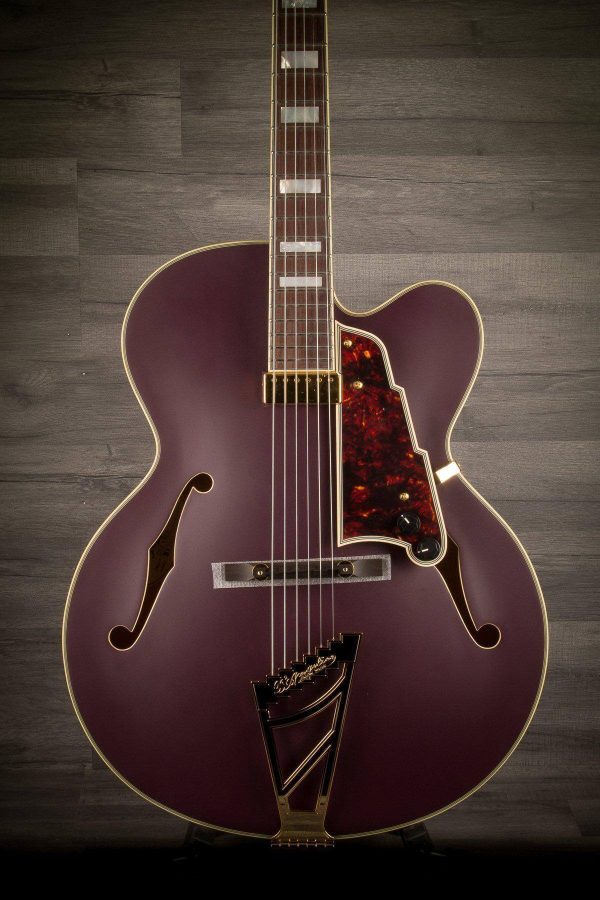 D Angelico Deluxe EXL1 Matte Plum Hot on Sale