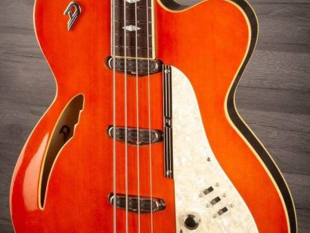 Duesenberg Motown bass Guitar - Vintage Orange For Sale