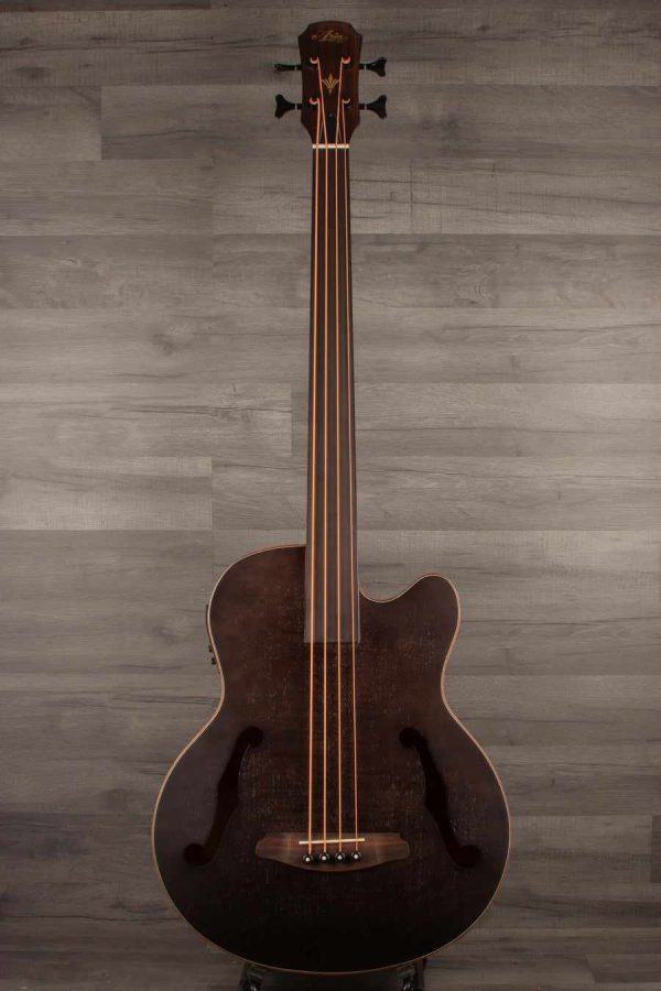 Aria FEB F2M FL Medium scale Fretless Acoustic Bass - Black Discount