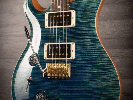 PRS Wood Library Custom 24 Left Handed, River Blue 2021 model For Discount