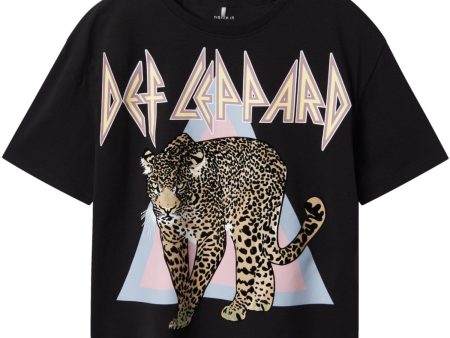 Name It Black Jikki Def Leppard T-Shirt Online now