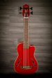 Kala Journeyman U-Bass Matte Red For Cheap