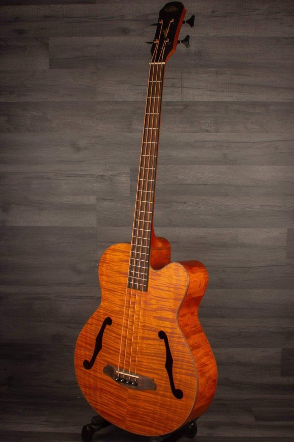 Aria FEB F2M Stained Brown Medium Scale Acoustic - Bass Guitar For Sale