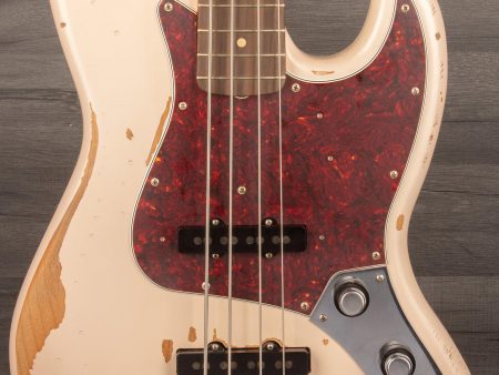 Fender Flea Signature Jazz Bass Guitar (Roadworn Shell Pink) on Sale