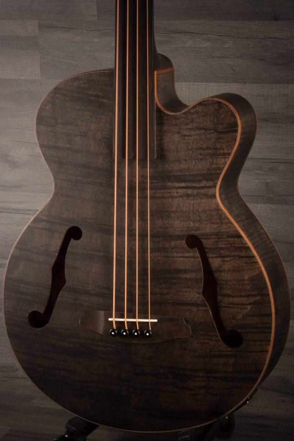 Aria FEB - F2 FL STBK Fretless Electro - Acoustic Bass Guitar Online now