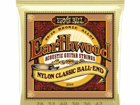 Ernie Ball 2069 Earthwood Folk Nylon Ball End Strings Supply