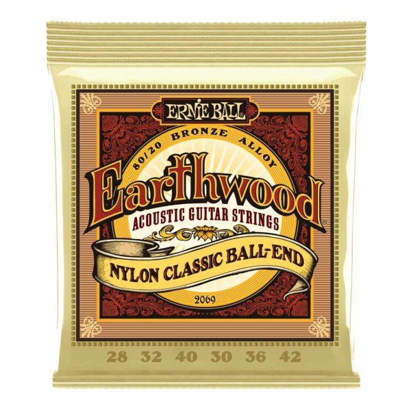 Ernie Ball 2069 Earthwood Folk Nylon Ball End Strings Supply