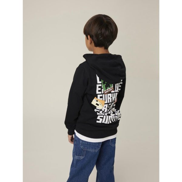 Name It Black Jacot Minecraft Regular Sweatshirt Fashion