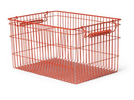 Ferm Living Poppy Red Cala Stackable Baskets 2-pack Online Hot Sale