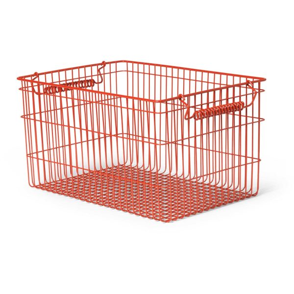 Ferm Living Poppy Red Cala Stackable Baskets 2-pack Online Hot Sale