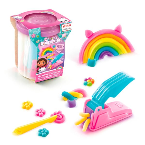 Gabby s Dollhouse My Rainbow Dough Pot Hot on Sale