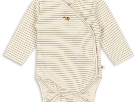 Konges Sløjd Tea Stripe Basic Ls Newborn Body Gots Sale