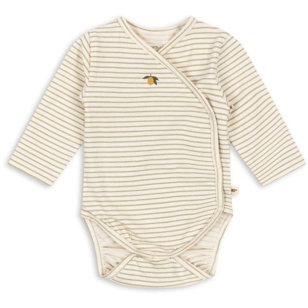 Konges Sløjd Tea Stripe Basic Ls Newborn Body Gots Sale