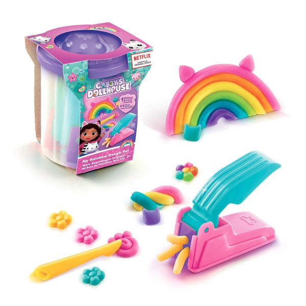 Gabby s Dollhouse My Rainbow Dough Pot Hot on Sale