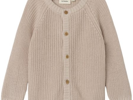 Lil Atelier Gray Morn Emlen Lin Knit Cardigan Noos For Cheap