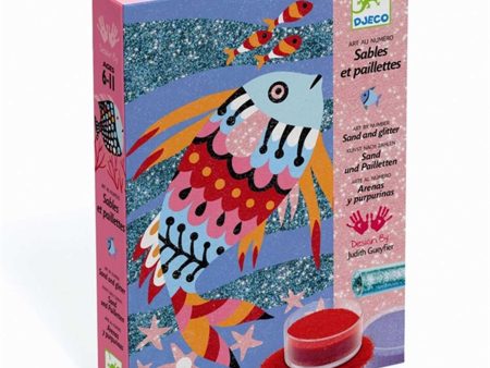 Djeco Creative Box Coloured Sand - Rainbow Fish Online Hot Sale