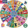 Eeboo Round Puzzle 100 Pieces - Dogs Of The World on Sale