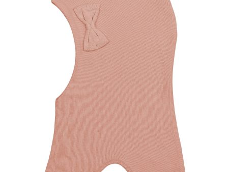 Racing Kids Dusty Rose Rund Balaclava With Bow Sale