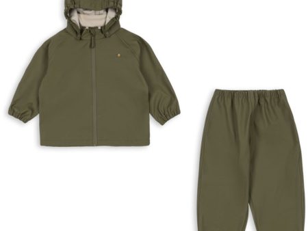 Konges Sløjd Burnt Olive Plainy Rain Set Supply