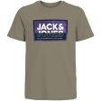 Jack & Jones Junior Silver Sage Cologan T-Shirt Crew Neck Online now