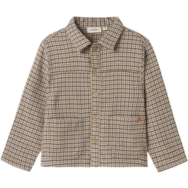 Lil Atelier Petrified Oak Tevin Regular Shirt Jacket Online Sale